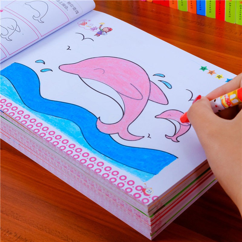 Picture　Children's　Graffiti　puzzleBaby　Book　Painting　Coloring　Shopee　Book　2-6　Years　Old　Kindergarten　Coloring　Book　Picture　Set　Toddler　Children's　Drawing　Philippines