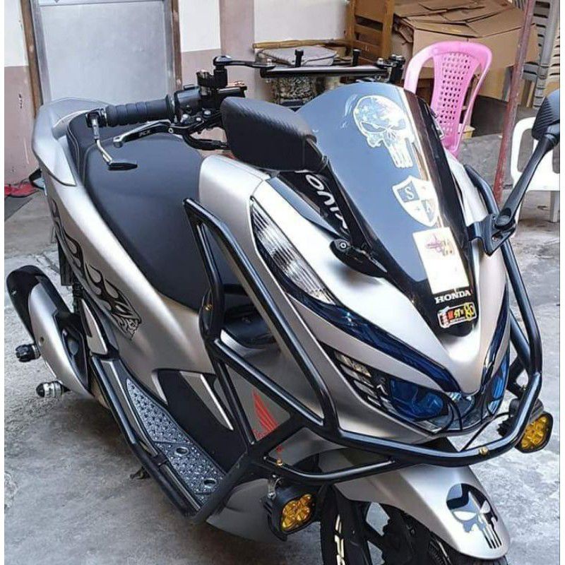 Honda Pcx 150 160 - Full Armored Crash Guard Design 1 With Powder 