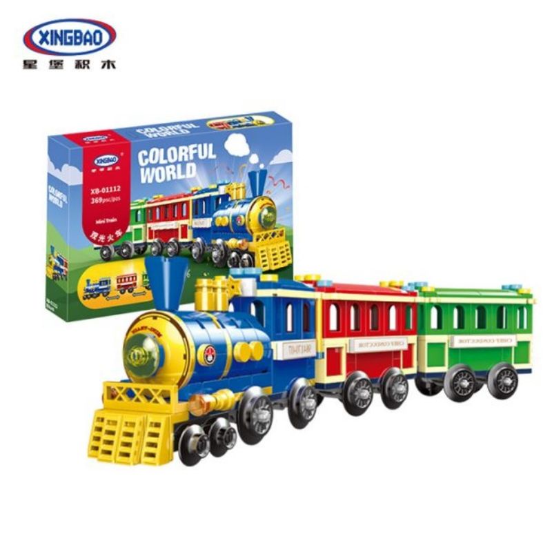 COLOURFUL WORLD Building Blocks MINI TRAIN 369pcs | Shopee Philippines