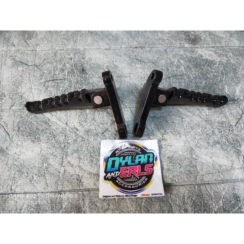 EGO FOOTREST REAR FOOTREST SHORT TYPE FOR SNIPER 150 /135 Shopee