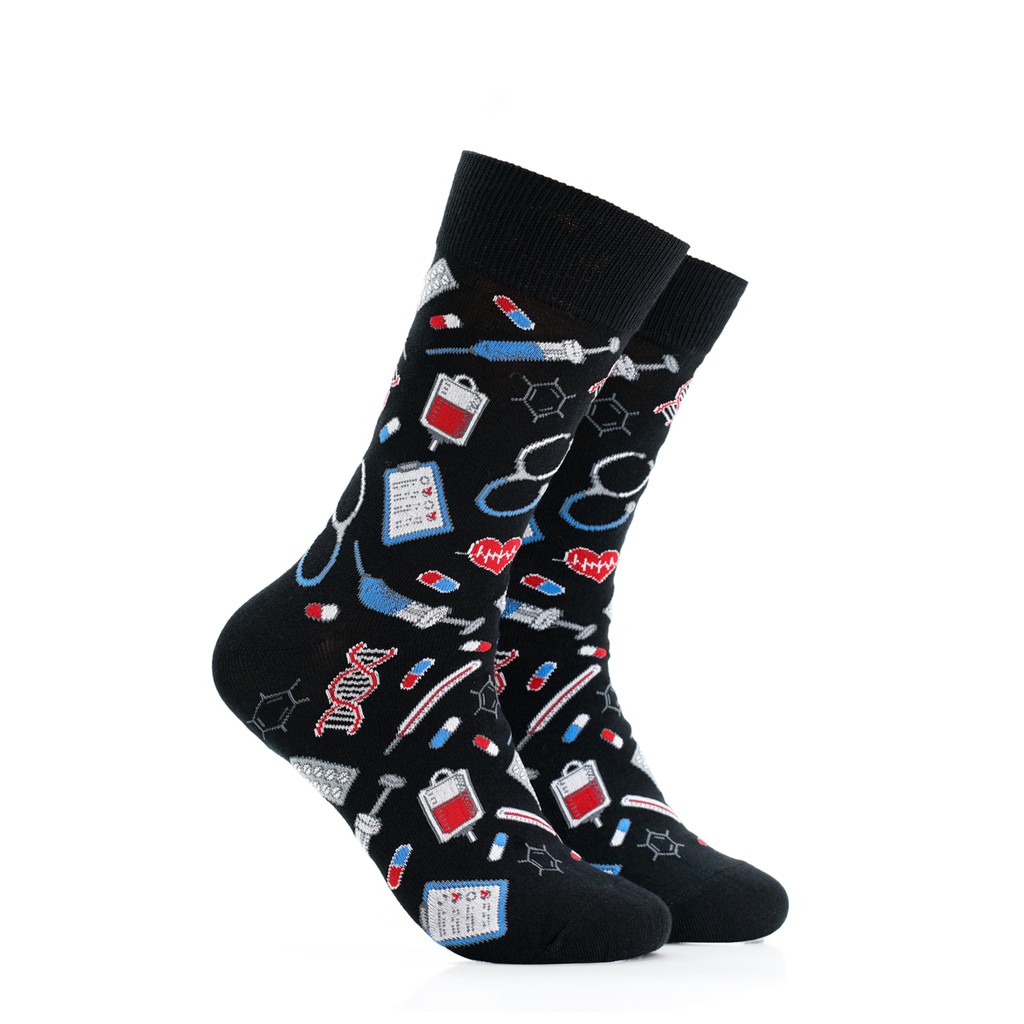 Iconic Socks Doctor Kit Crew Length Mens Formal Socks Shopee Philippines