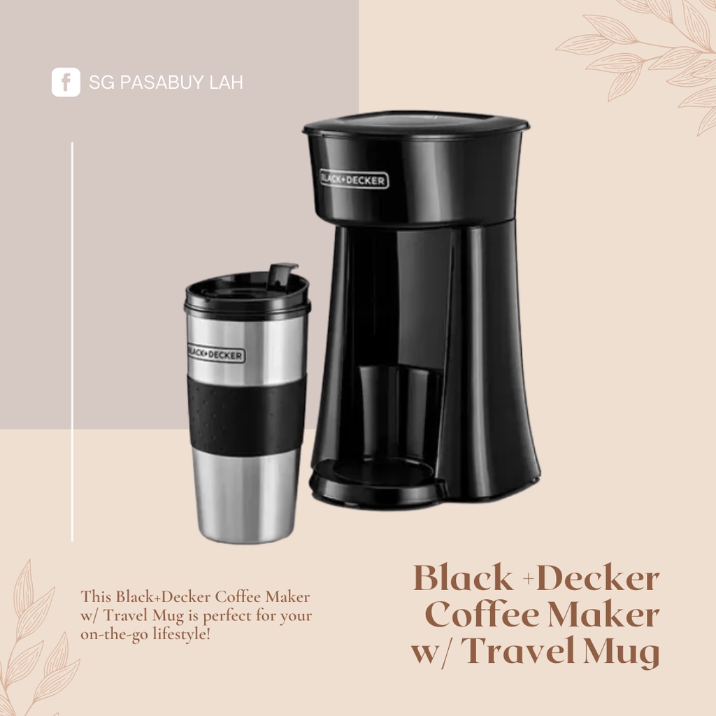 Black Decker Coffee Maker w Travel Mug Shopee Philippines