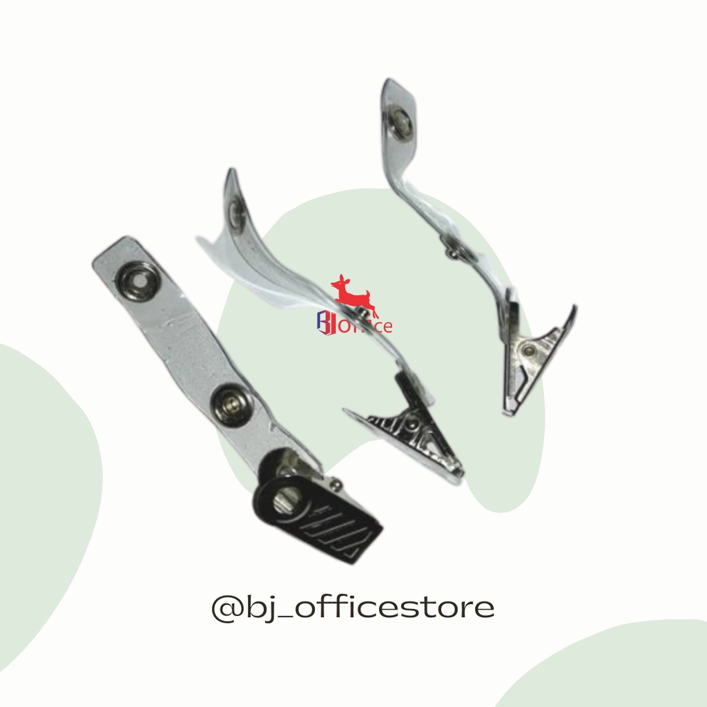 Name Tag Clip / ID Card Rope Clip / Iron Crocodile Clip | Shopee ...