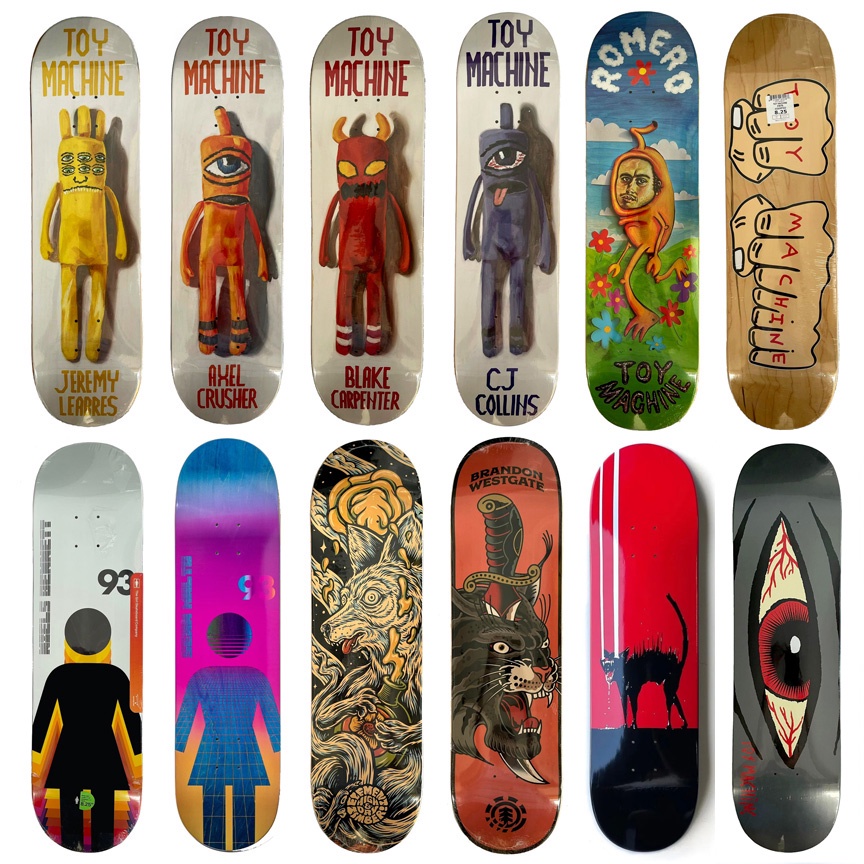 Pusheadデザイン zeroデッキ （00's Toy Machine x Emerica