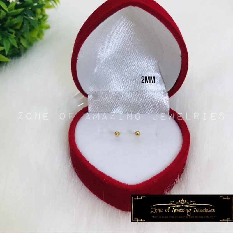 zoaj.ph Classic Ball Stud Earrings - Hypoallergenic | Shopee Philippines