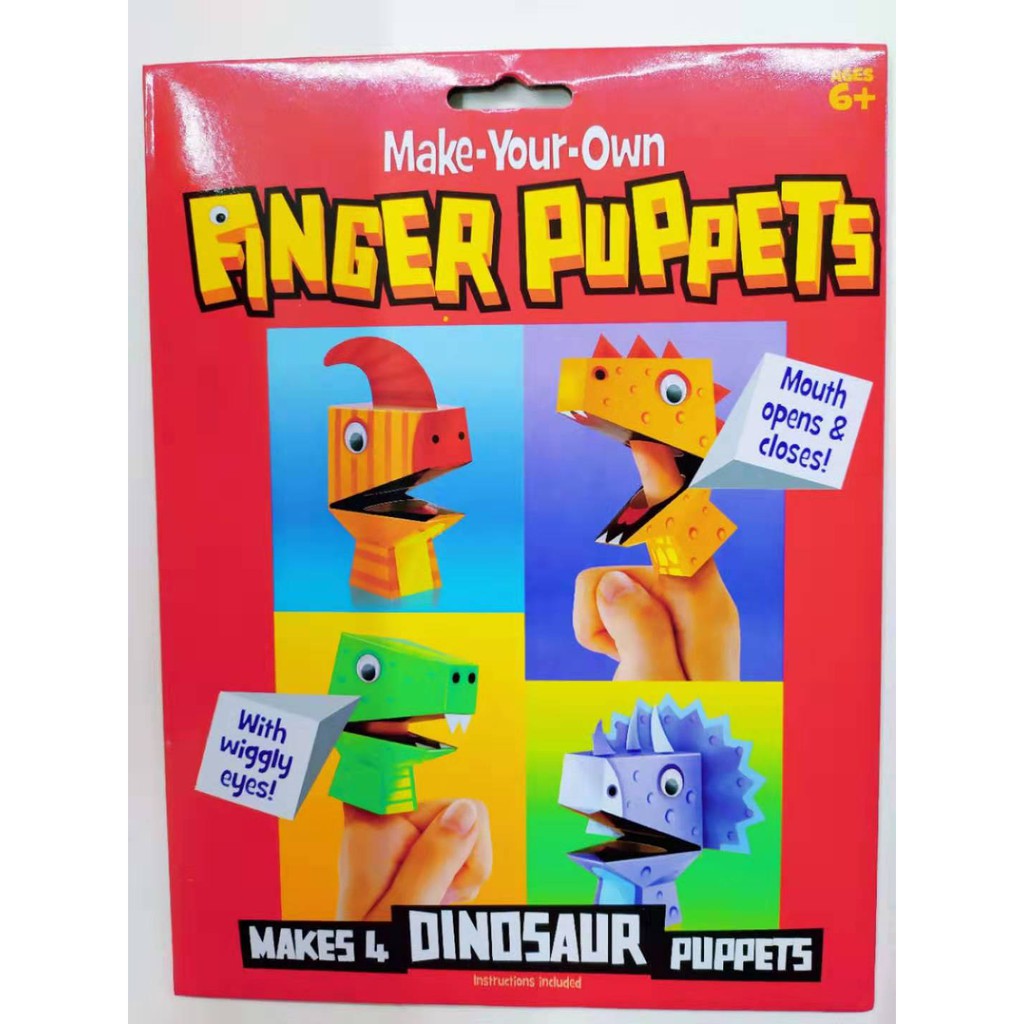 make-your-own finger puppets(4pcs/1 pack) random design | Shopee ...