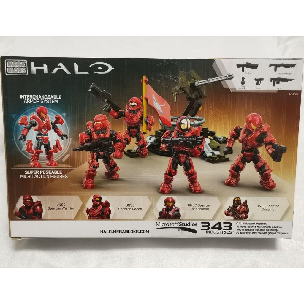 Mega Bloks Construx Halo Building Blocks DLB95 UNSC Fireteam