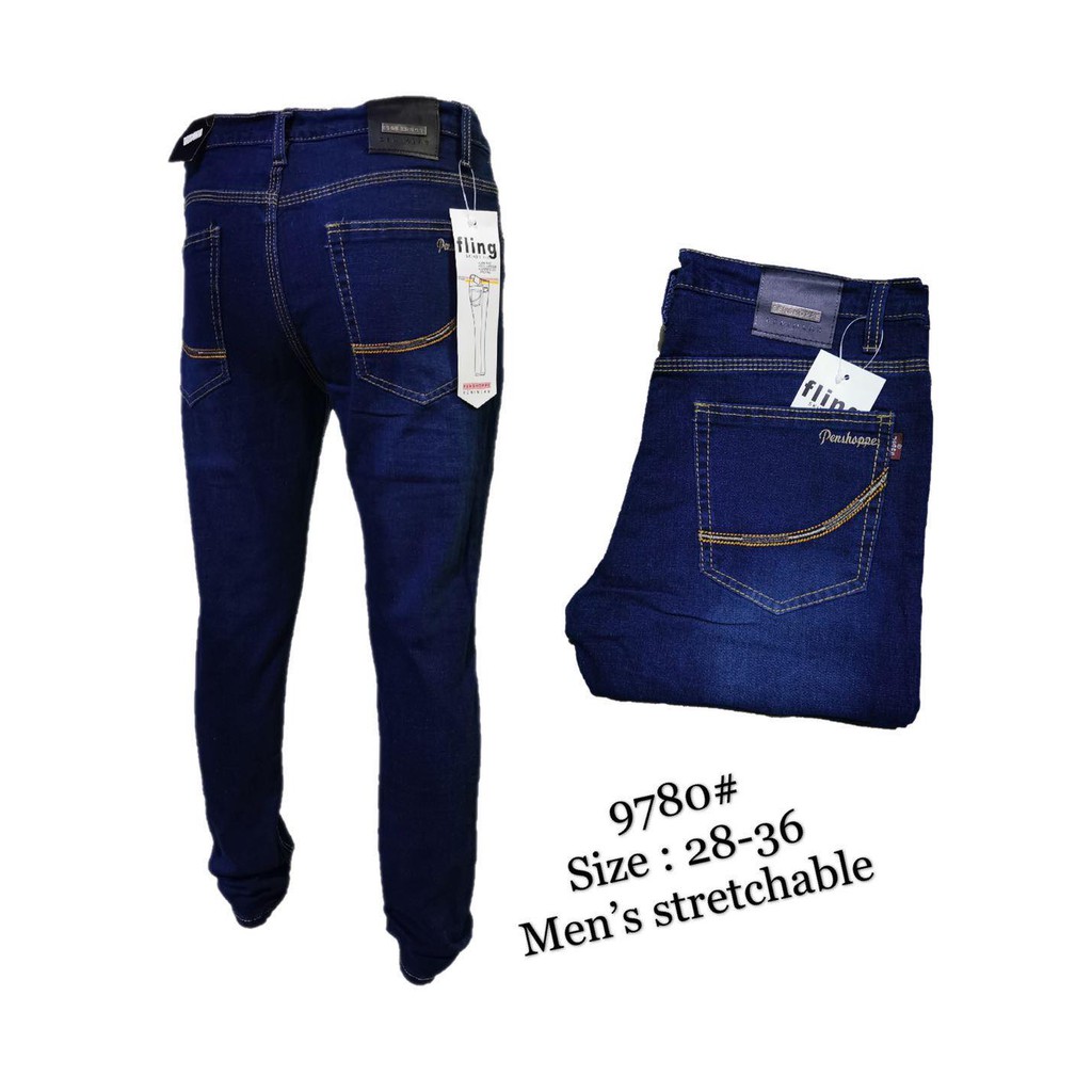 Mens Jeans Pants stretchabel Skinny Comfortable Denim Fashion Jeans for
