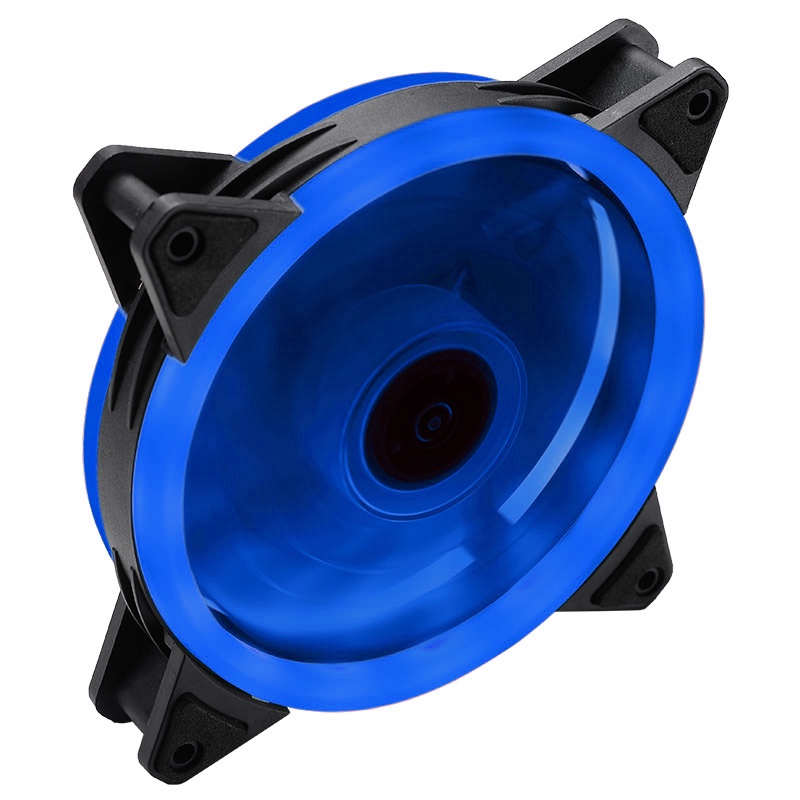 LED COOLING FAN DESKTOP PC FAN 120M REDBLUEWHITEGREENRGBICE BLUE
