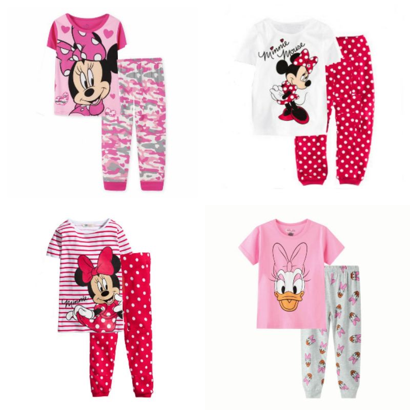 Minnie Mouse Daisy Duck Disney Girls Baby Kids Children Short Sleeves ...