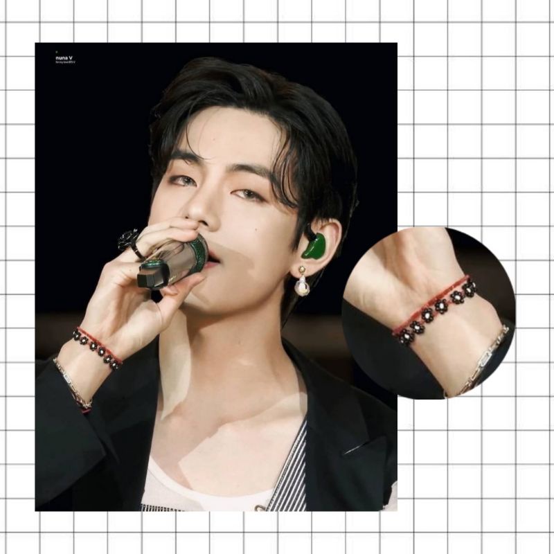 V Inspired Beaded Bracelet BTS Taehyung -  Singapore