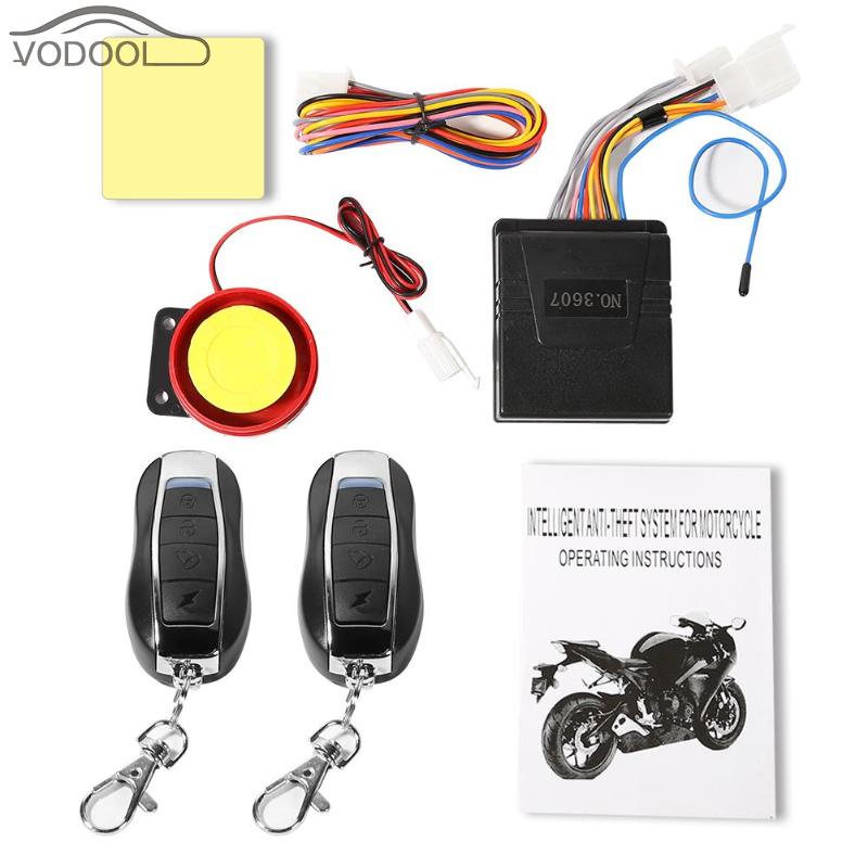 Accesorios Para Moto Universal 12V Alarma Moto Remote Control ...