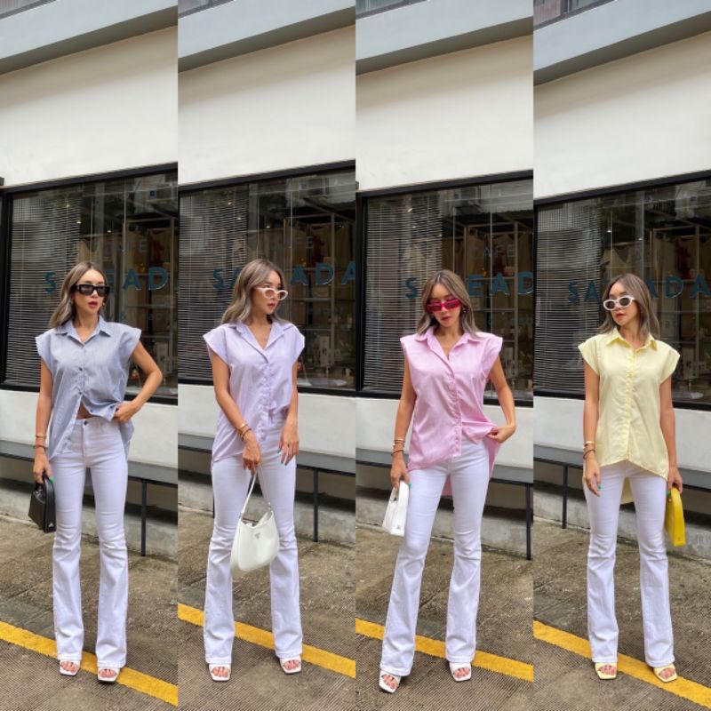 KEMEJA Ready Promthong shirt imported from bangkok | Shopee Philippines