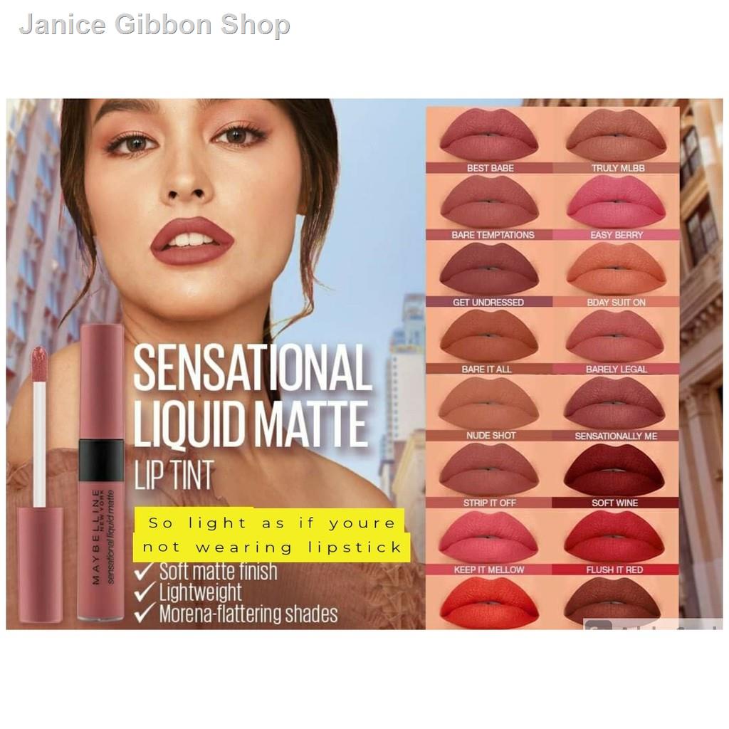 MAYBELLINE SENSATIONAL LIQUID MATTE(lip tint) Shopee Philippines
