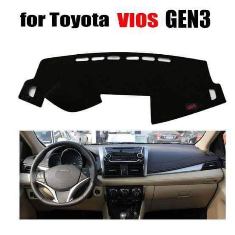 Toyota vios shop dashboard cover