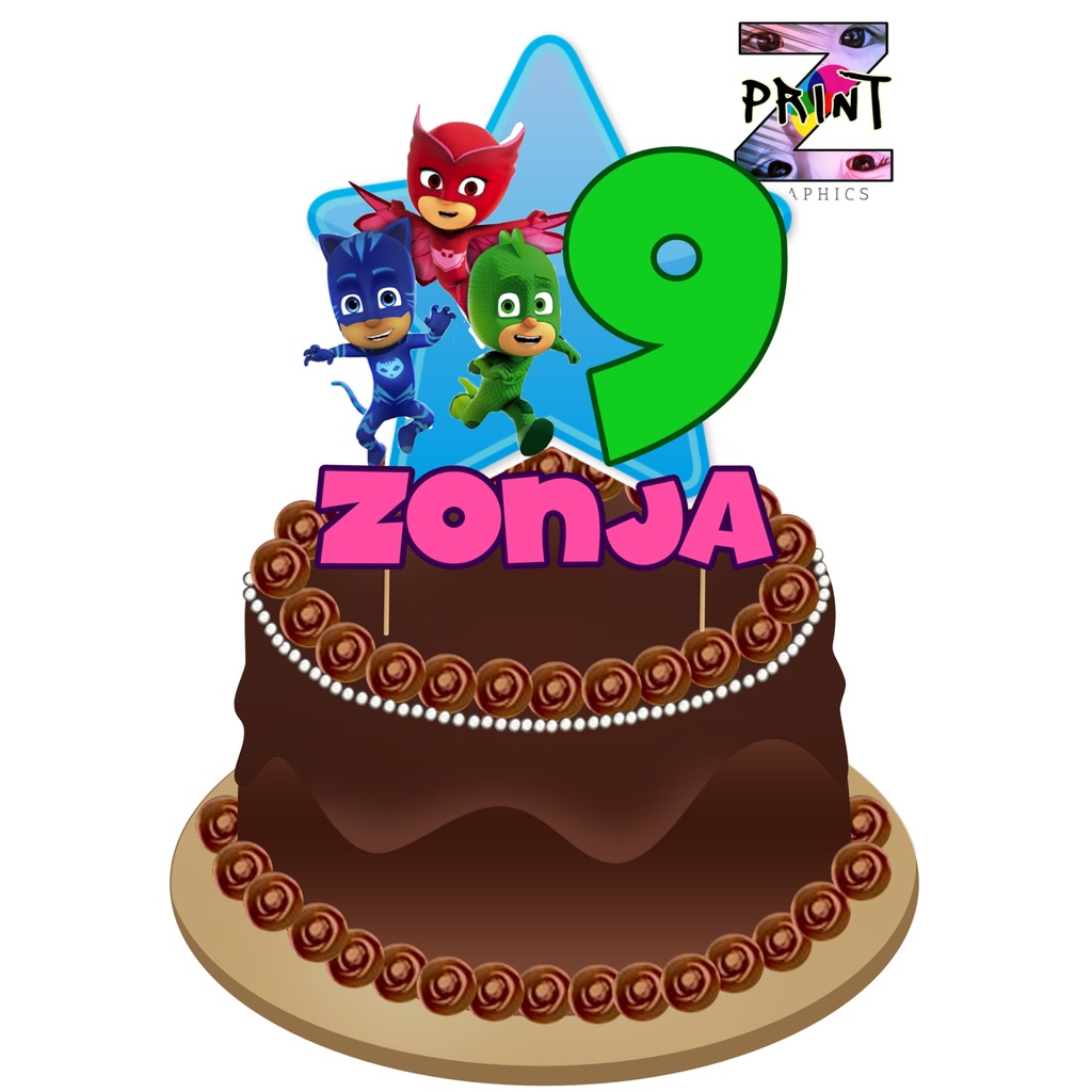 PJ Masks Cake topper Centerpiece Shopee Philippines