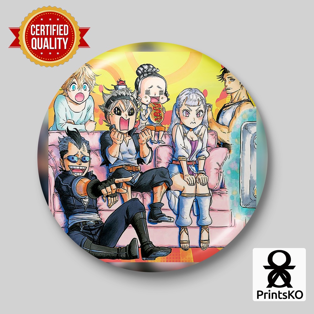 Black Clover Badge or Button Pin - Black Bull Design | Shopee Philippines
