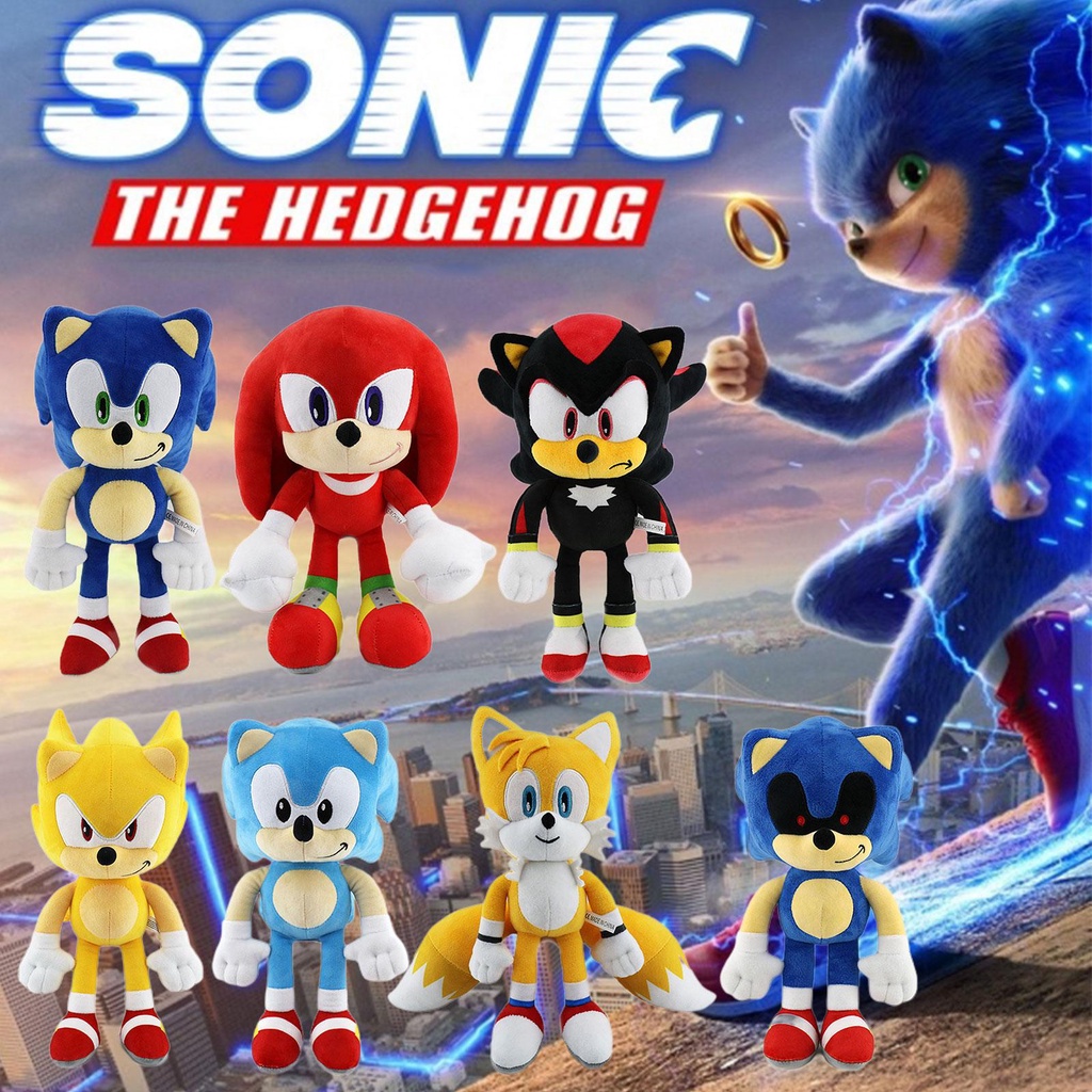 30cm Sonic The Hedgehog Shadow Amy Rose Knuckle Tail Plush Toy Cartoon ...