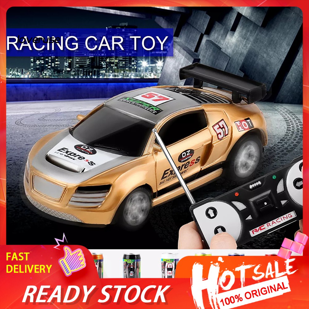 Mini Radio Remote Control Micro RC Racing Car with Road Blocks Adult ...