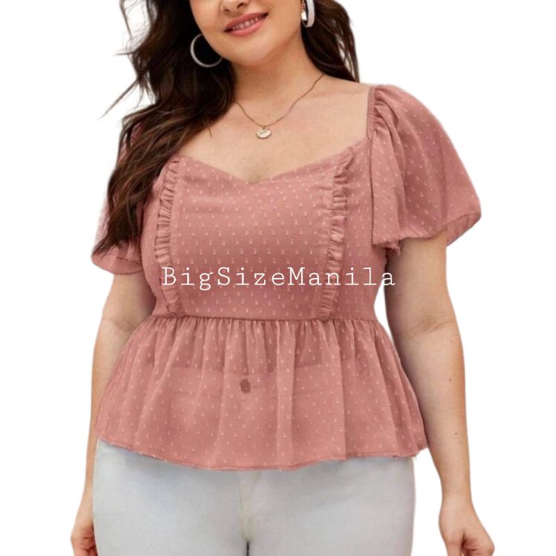 plus size peplum tops