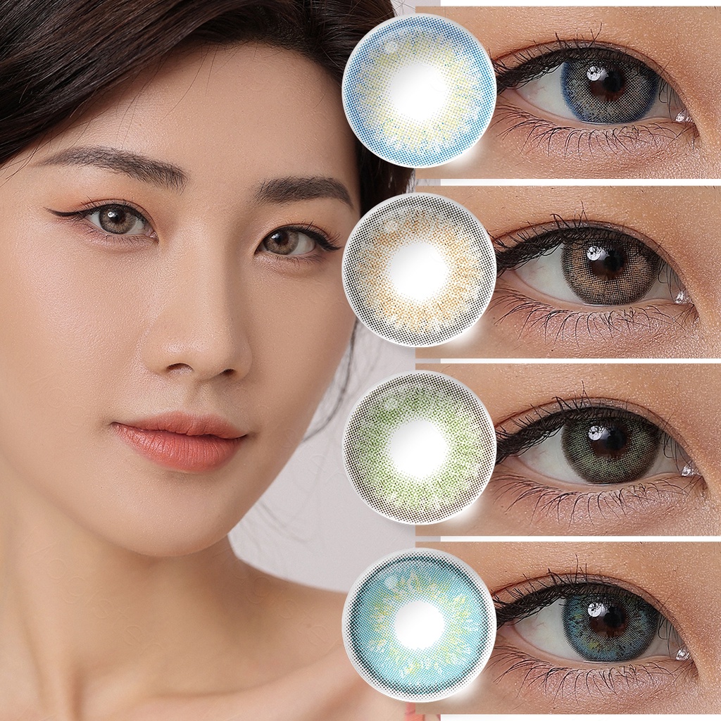 Magister Colored Contact Lenses Yearly Use DELIGHT Contact Lens Natural 14.0mm Make up Lens