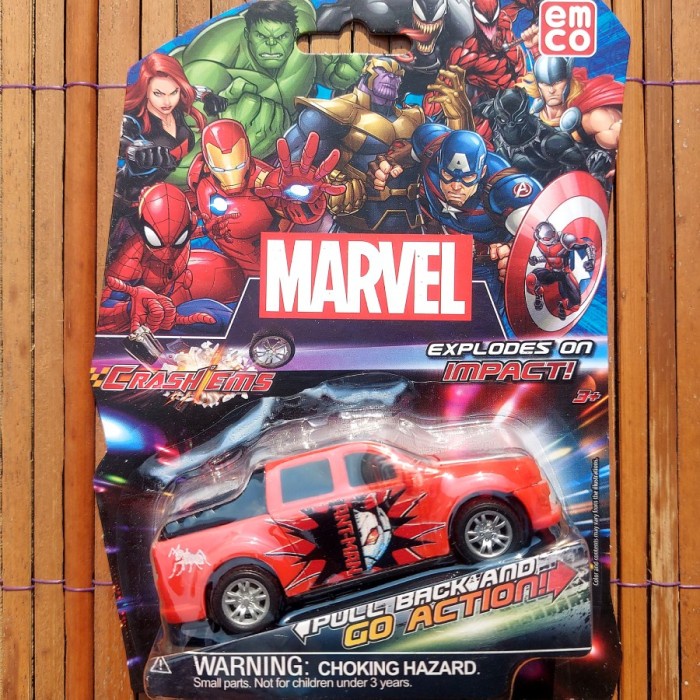 Emco CRASH EMS CRASHEMS Car Hit PULLBACK MARVEL AVENGERS CAPTAIN ...