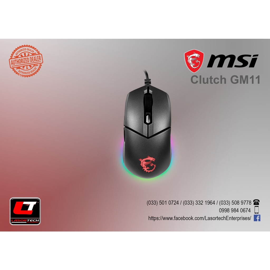 MSI Clutch GM11 RGB Gaming Mouse Shopee Philippines