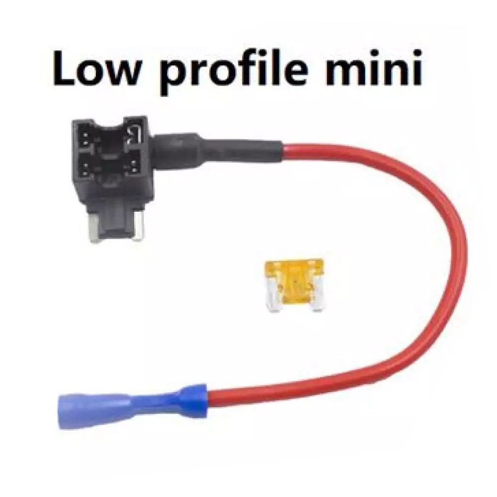 Lowprofile Mini FUSE Add Circuit Fuse Holder ATM APM Blade Tap Dual