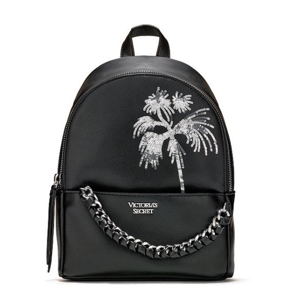 Victoria's secret black online backpack