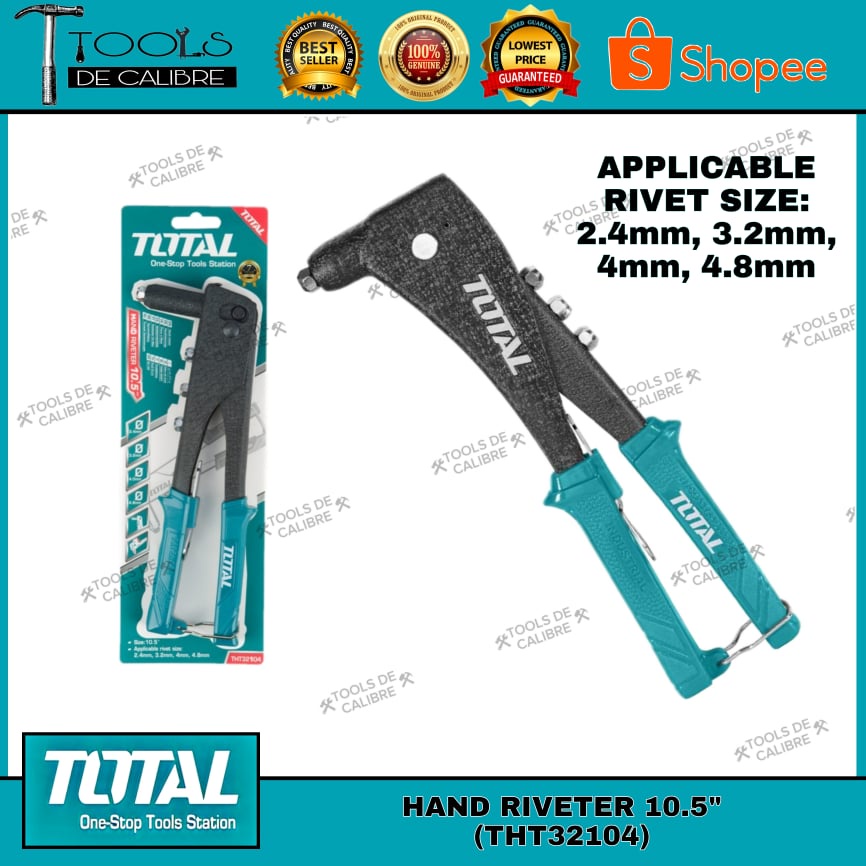 TOTAL Original Hand Riveter 10.5" (THT32104) Shopee Philippines