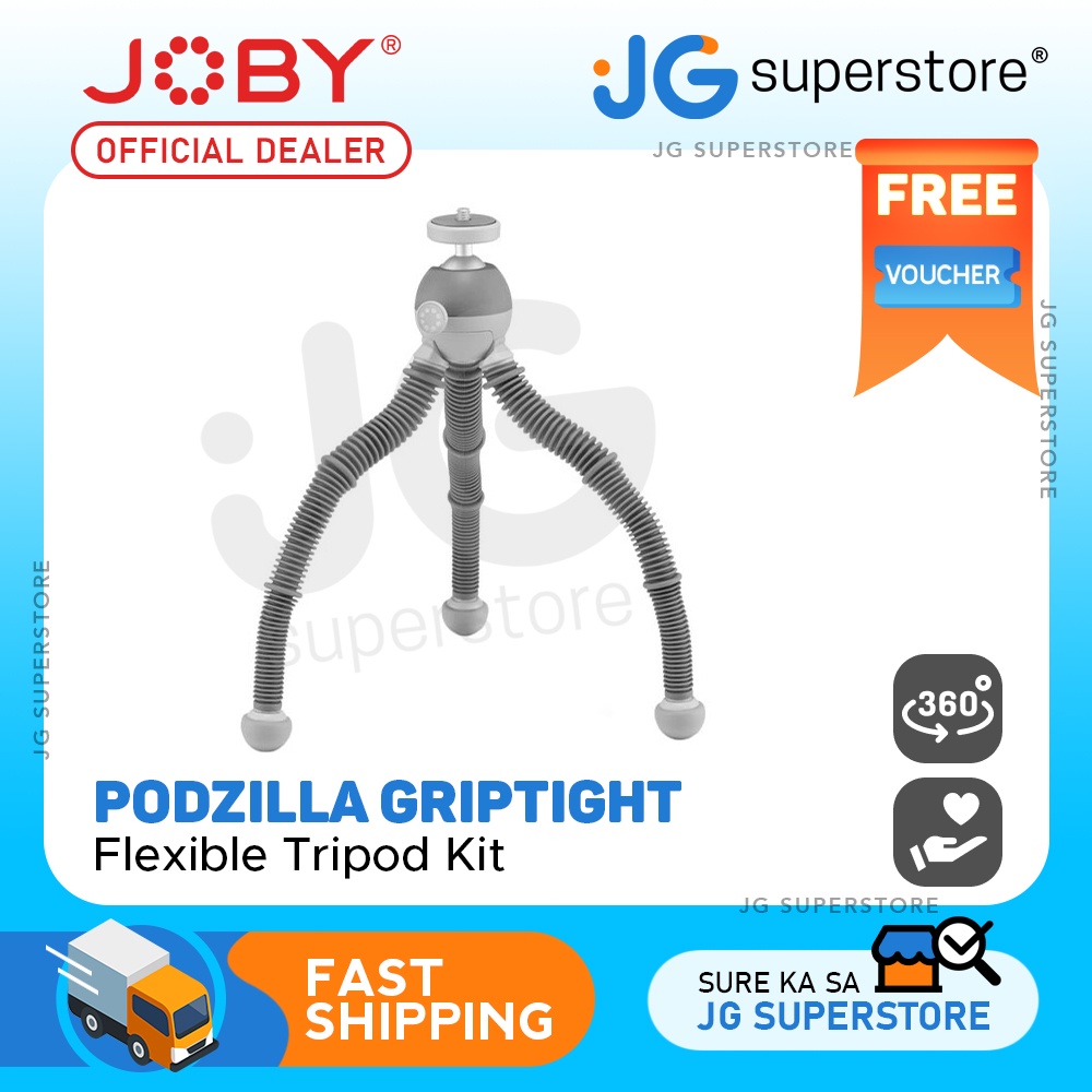 [CLEARANCE] JOBY PodZilla Flexible Tripod Kit GripTight, 360 Degree ...