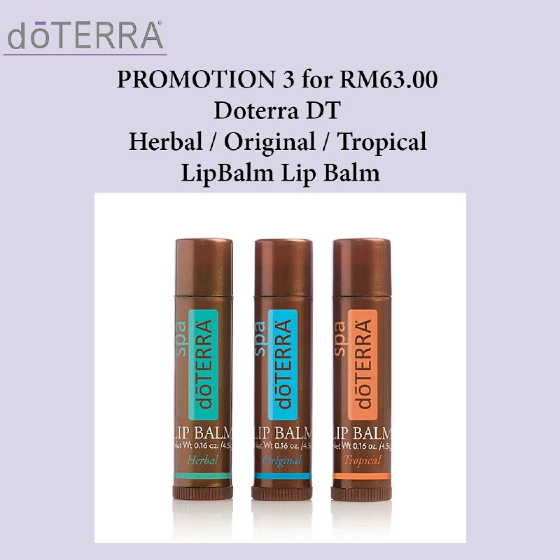 Doterra Spa Lip Balm LipBalm Promo 3 LipBalm Lip Balm Lips Balms in