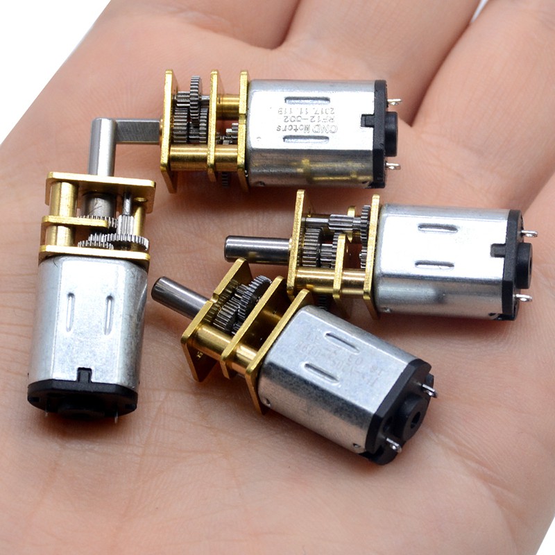 GA12-N20 3V/6V/12V 15-2000RPM DC Gearmotor Micro Gear Motor Metal