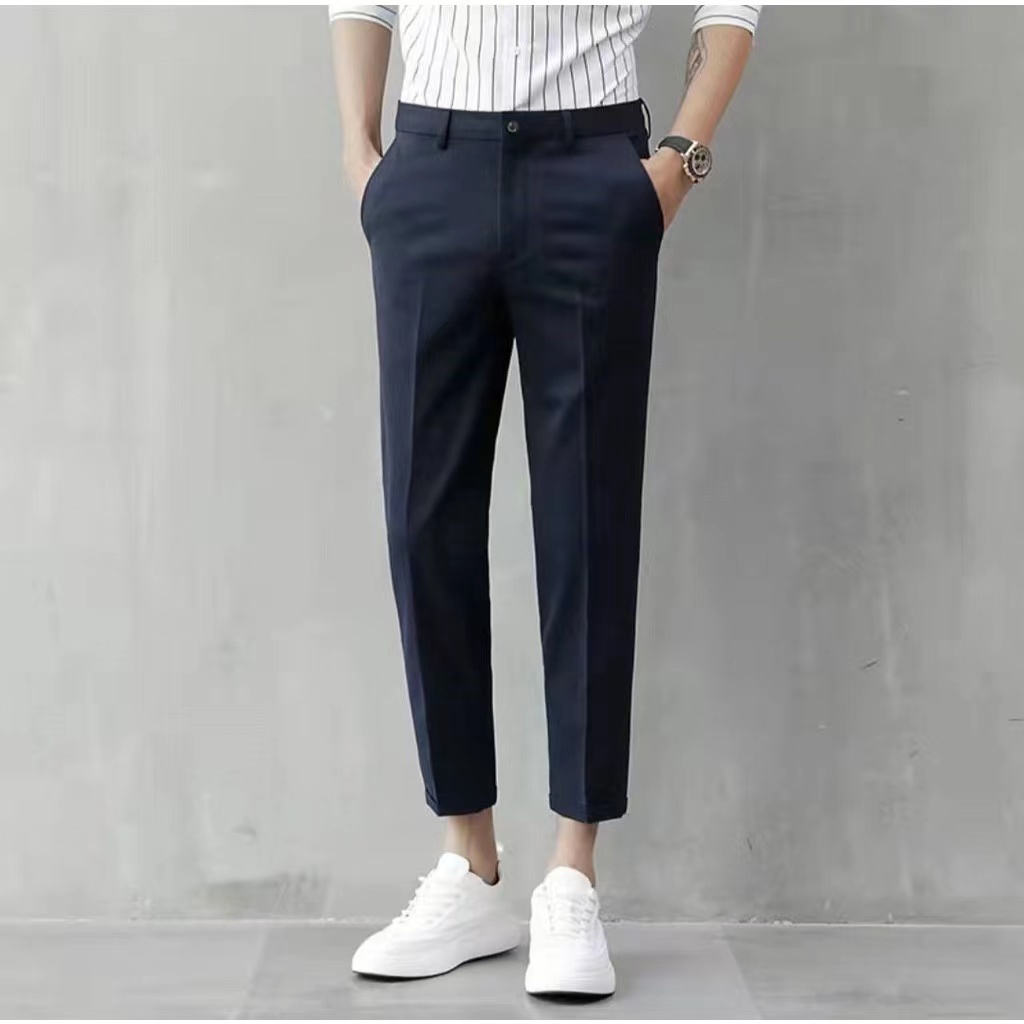 Ben-ss Men's Pants Korean Fashion Suit Pants Casual Trousers Slacks ...