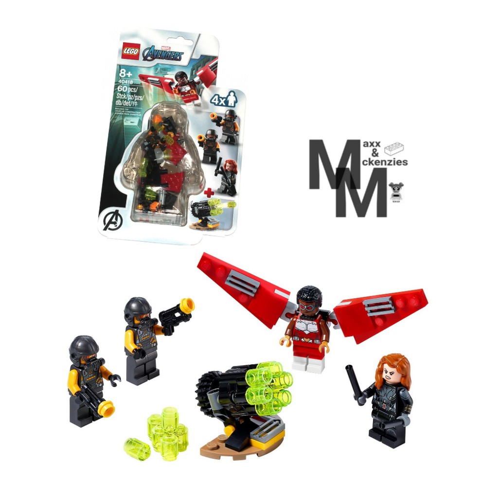 Falcon Black Widow Blister Pack LEGO Super Heroes Avengers Set 40418 Shopee Philippines