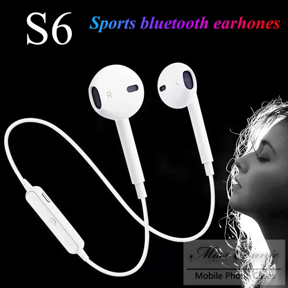 S6 wireless bluetooth stereo headset with mic sales