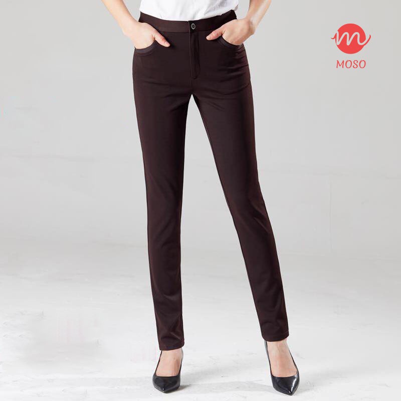 MOSO Classic Plain Design Women's Office Slacks DE382 | Shopee Philippines