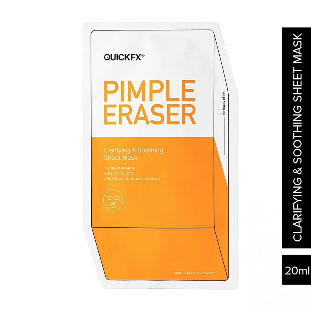 QUICKFX Pimple Eraser Clarifying & Soothing Sheet Mask | Shopee Philippines