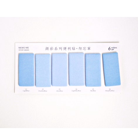 Blue Ombre Sticky Notes, Notepad, Mini Notepad | Shopee Philippines