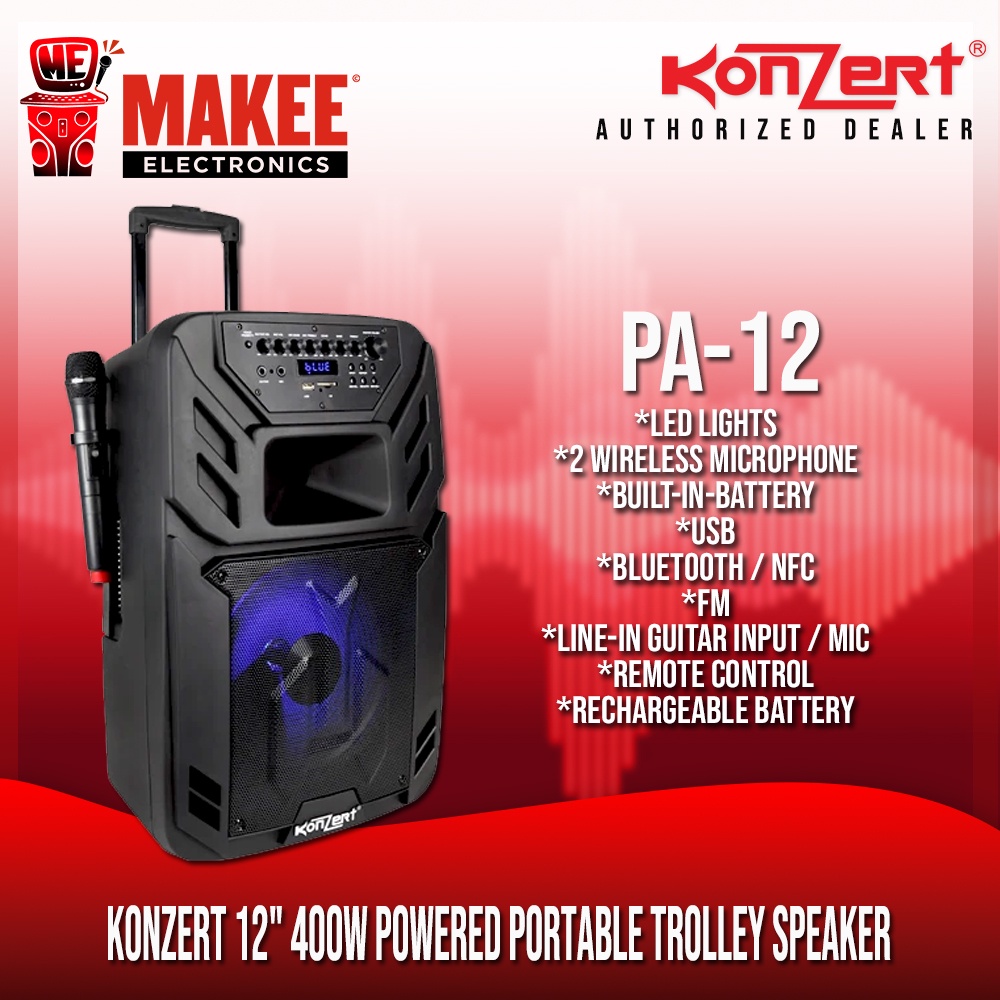 Trolley speaker hot sale with mic