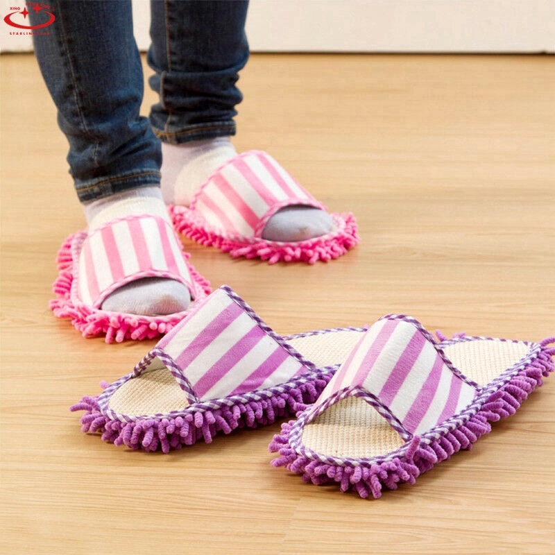 Microfiber Mop Slipper Floor Sock Shoe Lazy Cleaning Dust Flip Flop ...