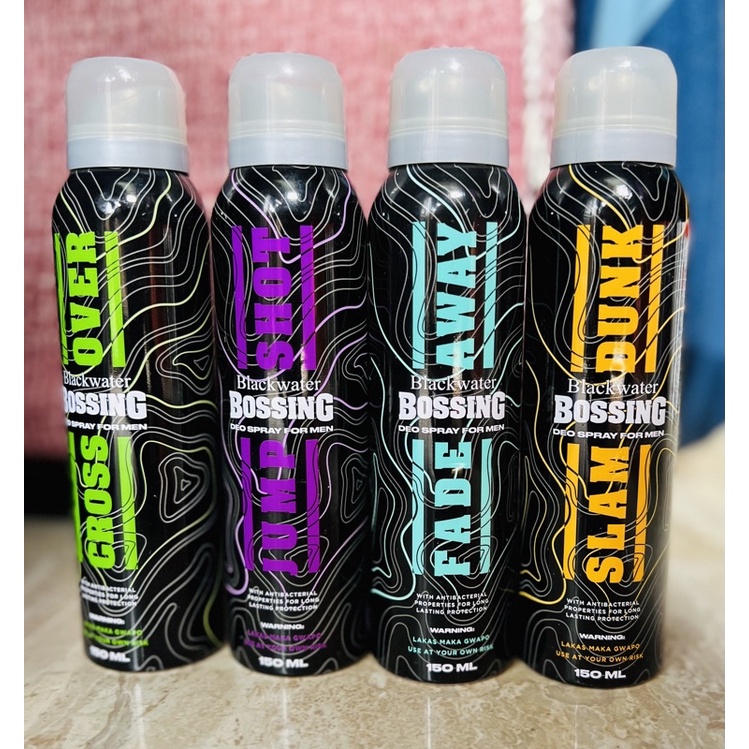BlackWater Deo Spray for Men BOSSING 150ml Shopee Philippines