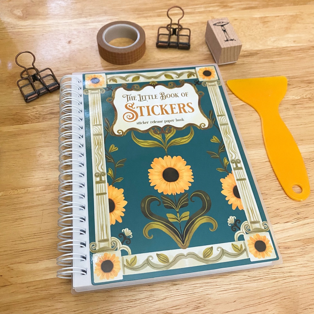Little Sticker Book, Sticker Book, Reusable Book, Sticker Release Paper