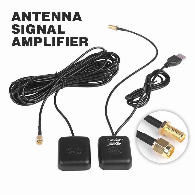 1 set New GPS Antenna Signal Amplifier Receiver Active For Car Phone ...