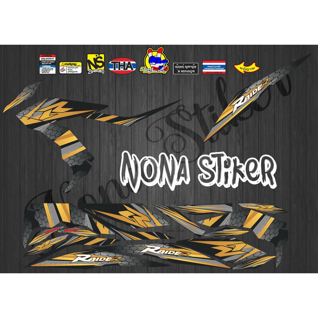 Honda SONIC 150 RAIDER DECAL STRIPING STICKER | Shopee Philippines