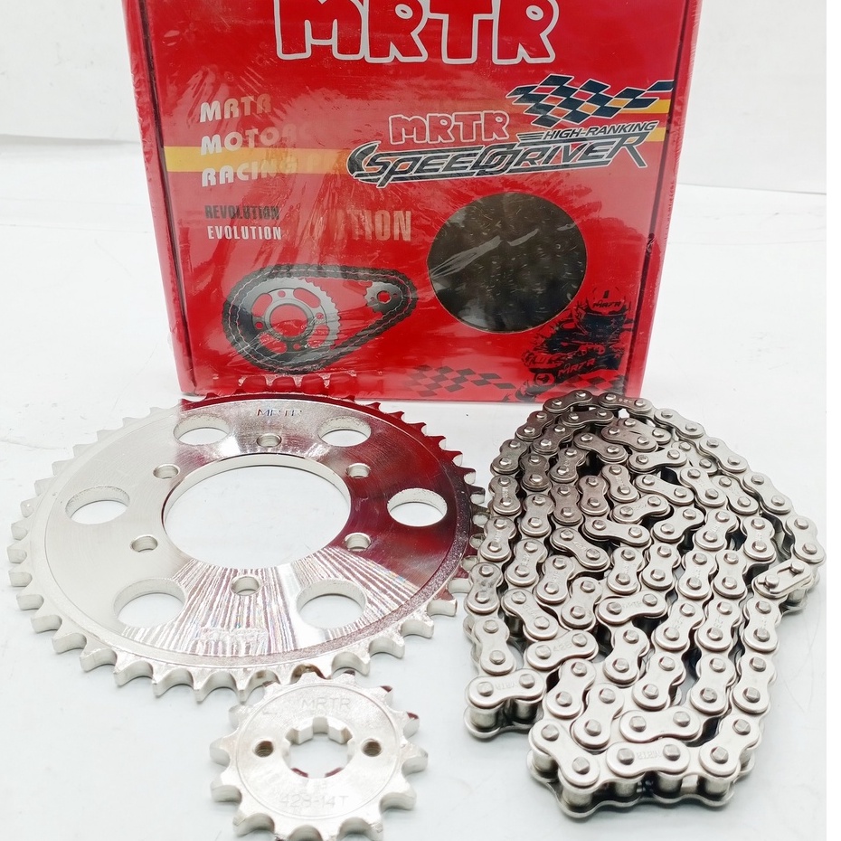 CHAIN & SPROCKET SET - BARAKO/ BC 175 14T/42T (428-118L) | Shopee ...