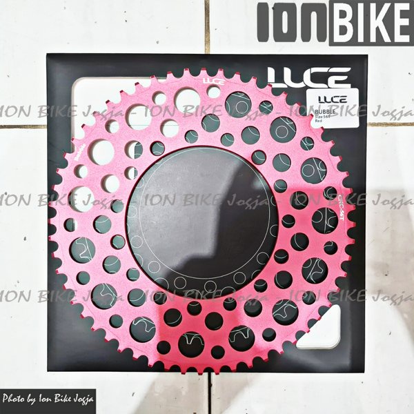 Luce 56T bubble RED BCD130 chainring - 56 T chain ring seli minion ...