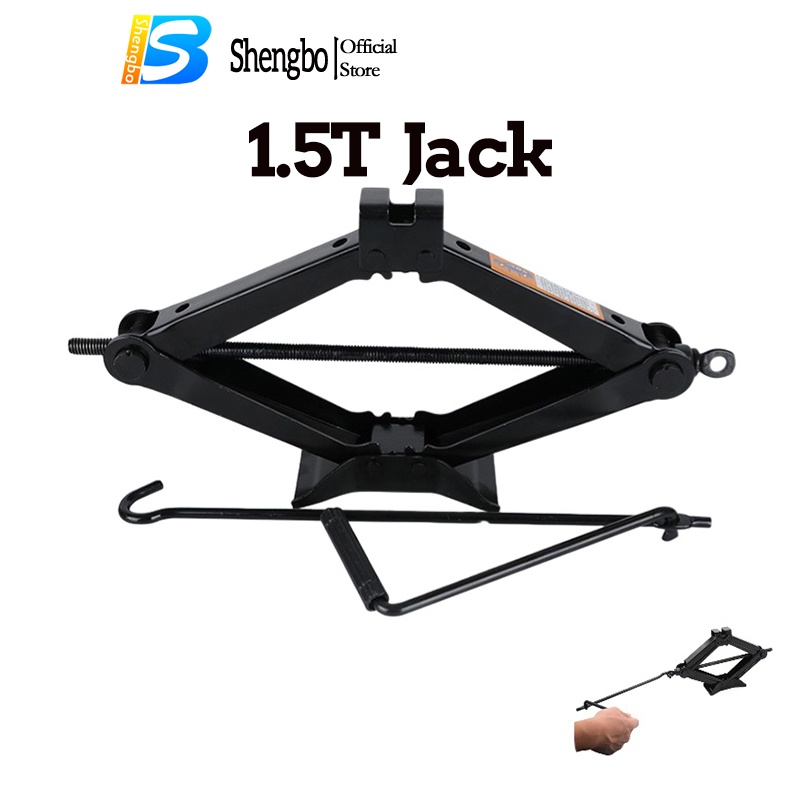 SHENGBO 1.5Ton Automotive jack Mechanical Saving Scissor Jack for All Cars Tool Floor jack