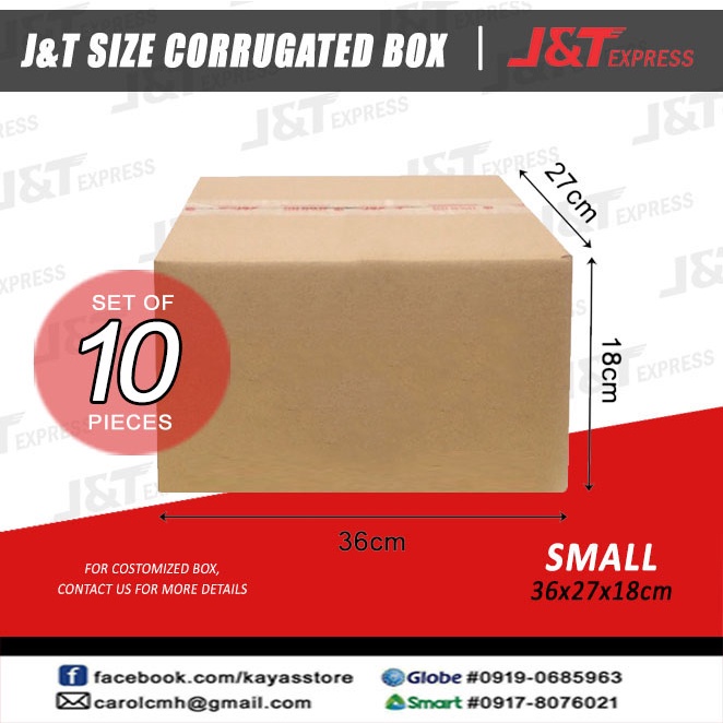 (KAROL) 10 pcs Bigger Size Carton box corrugated cardboard box