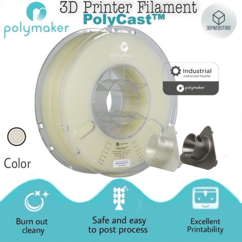 Polymaker PolyCast Filament (1.75mm & 2.85mm) for Investment Casting 3D